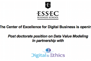 Post-doc in data valuation modelling